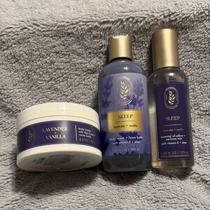 Bath & Body Works Sleep Lavender Vanilla Body Care Set